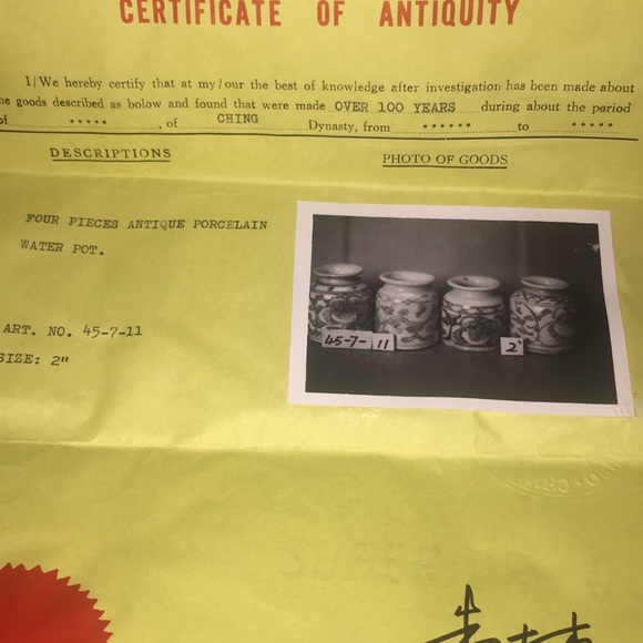 Antique Ching (Qing) Dynasty porcelain. - Picture 2 of 7